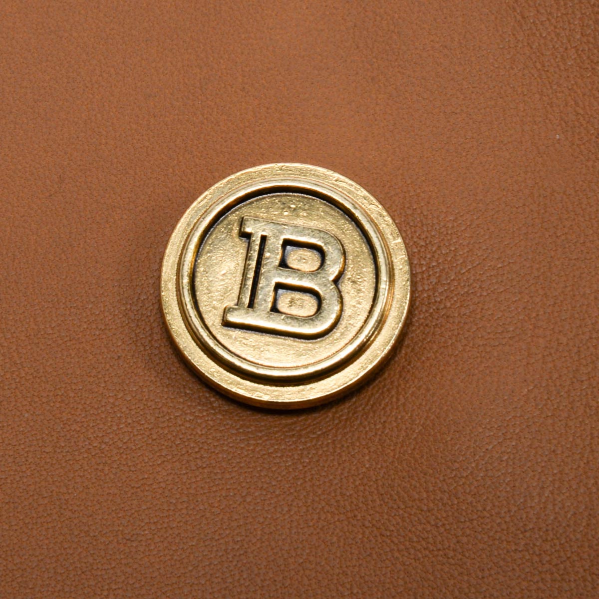 Balmain Tan Lambskin Classic Blazer FR 46