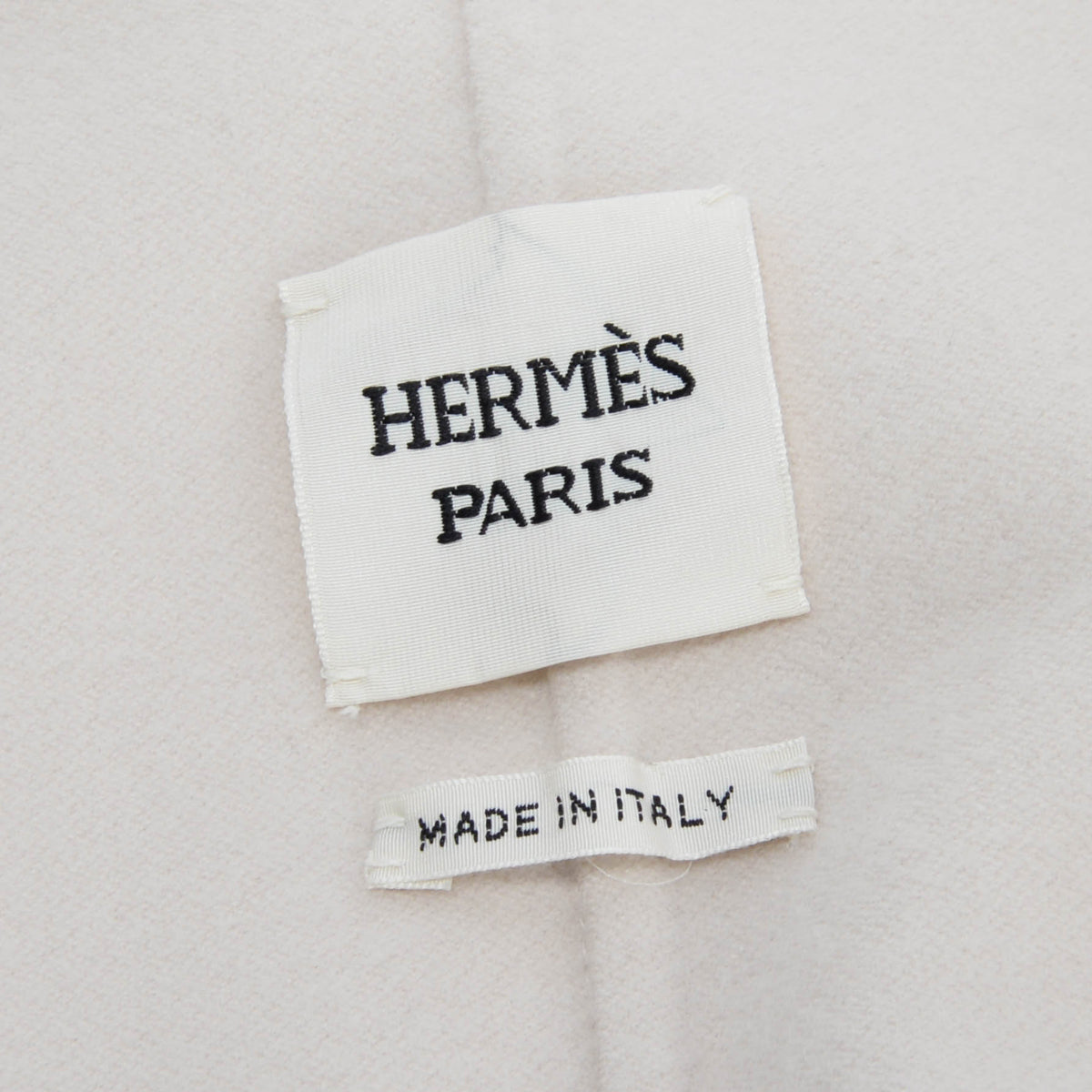 Hermes Blanc Poros Cashmere Sleeveless Coat FR 36