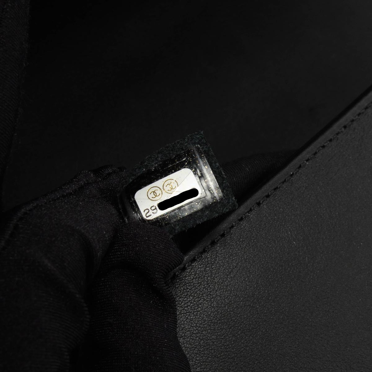 Chanel Black Quilted Lambskin Old Medium Boy Bag