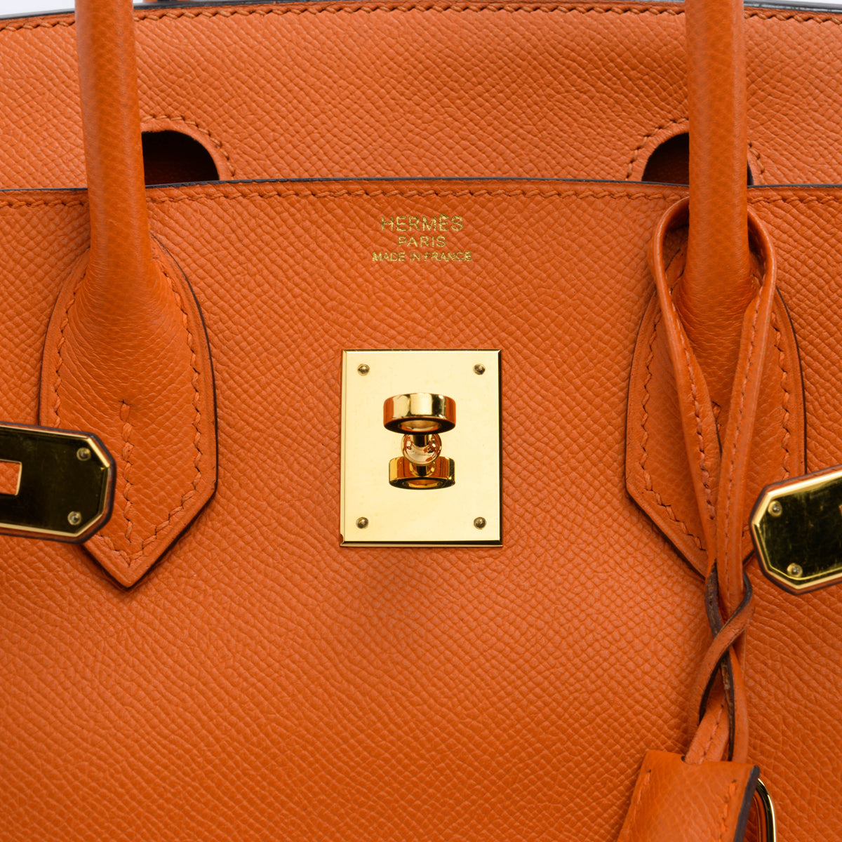Hermes Orange Epsom Birkin 30 GHW