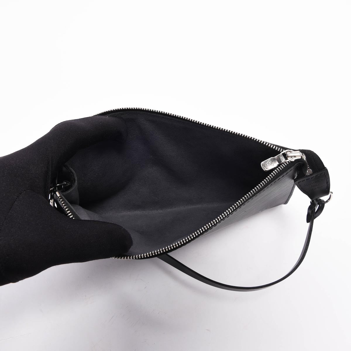 Louis Vuitton Black Epi Leather Pochette Accessoires