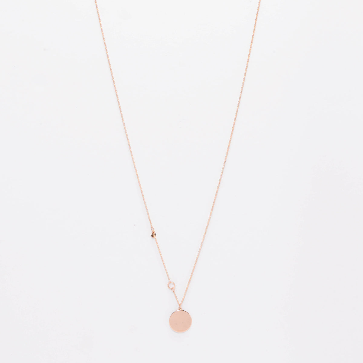 Hermes 18k Rose Gold Medium Model Ex-Libris Long Necklace
