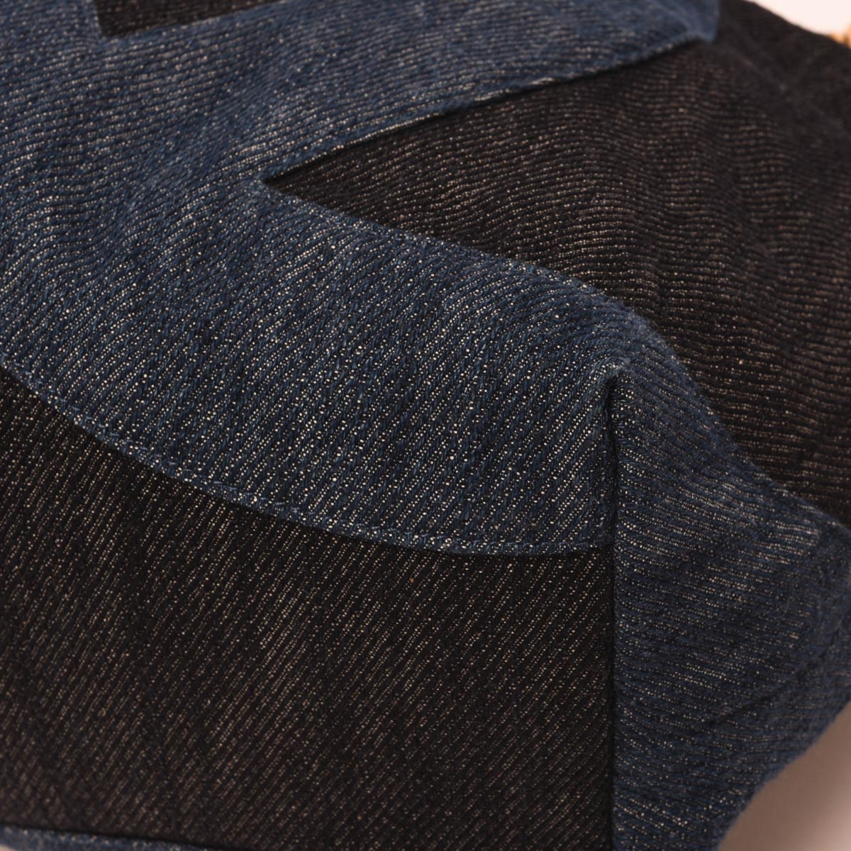 Chanel Two Tone Denim Large CC Shopping Tote