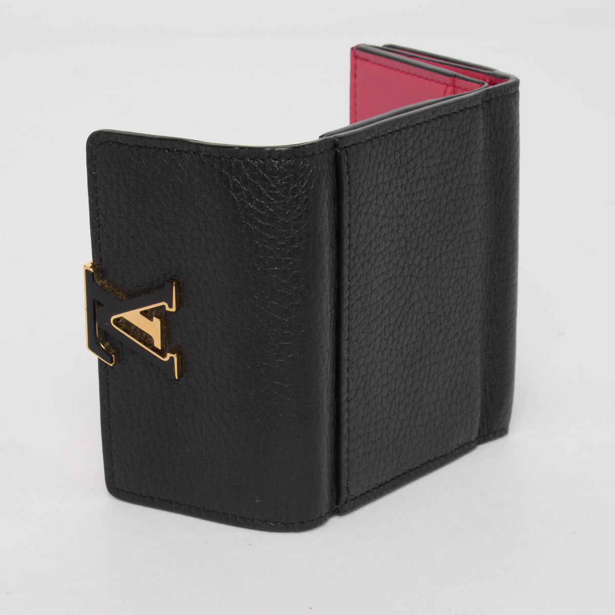 Louis Vuitton Black Taurillon Capucines XS Wallet