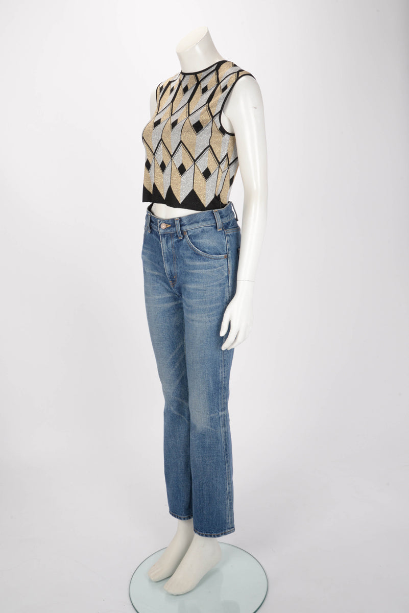 Celine Blue Denim Dylan Flared Jeans 27