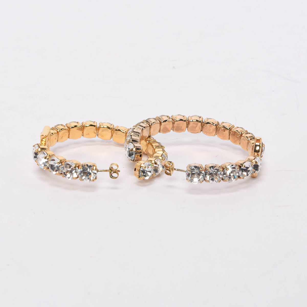 Dolce & Gabbana Gold Crystal Creolla Earrings