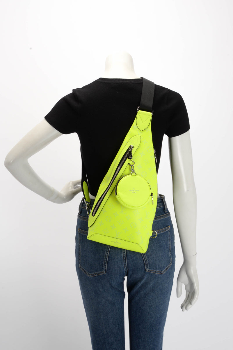 Louis Vuitton Neon Yellow Taigarama Duo Slingbag