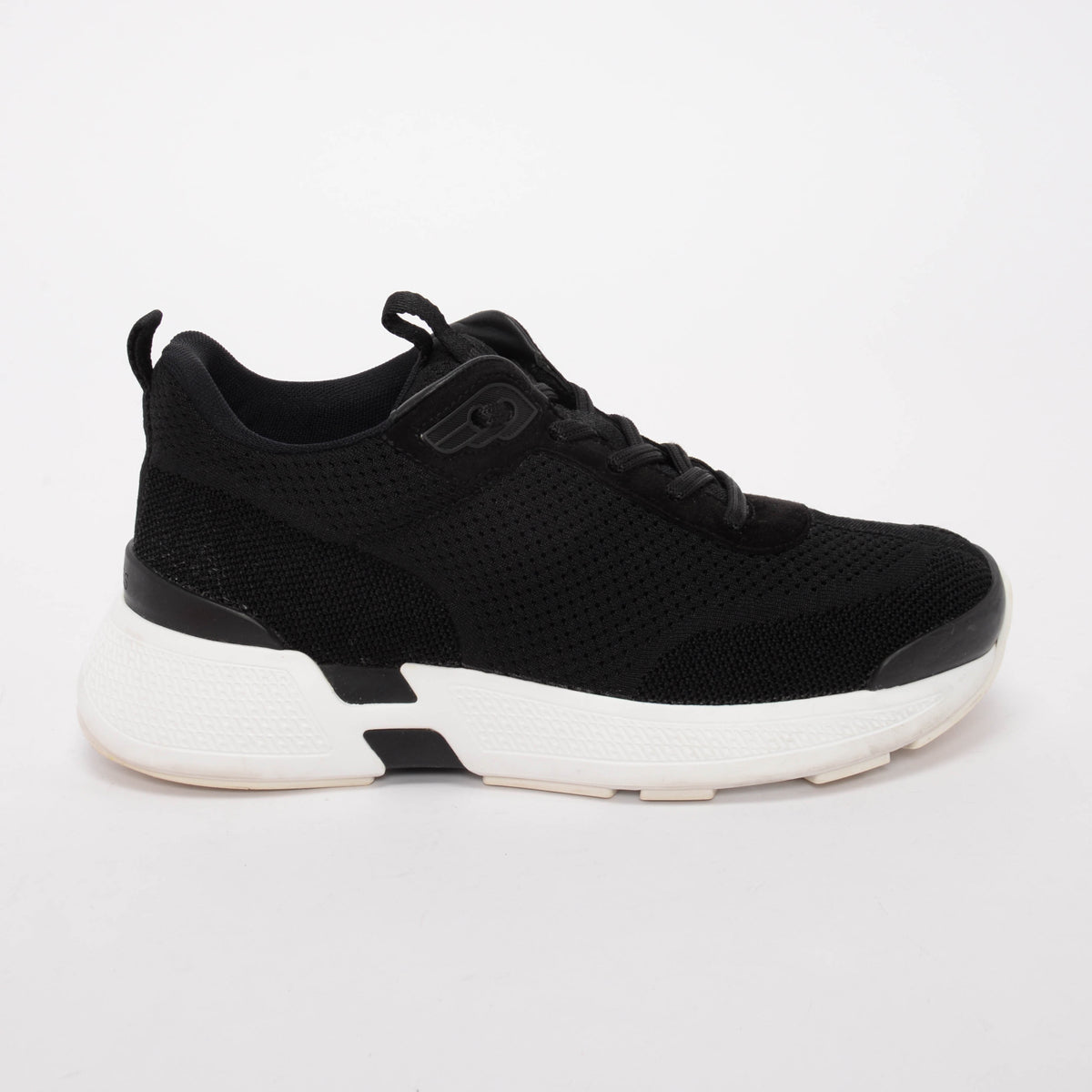 Hermes Black Technical Knit Heros Sneakers 37