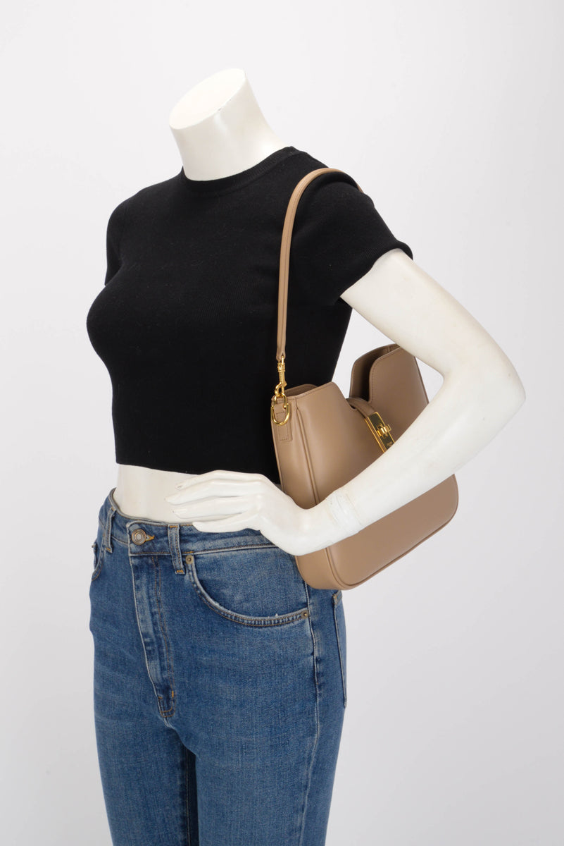 Celine Smoked Brown Smooth Calfskin Small Camille 16 Soft Bag