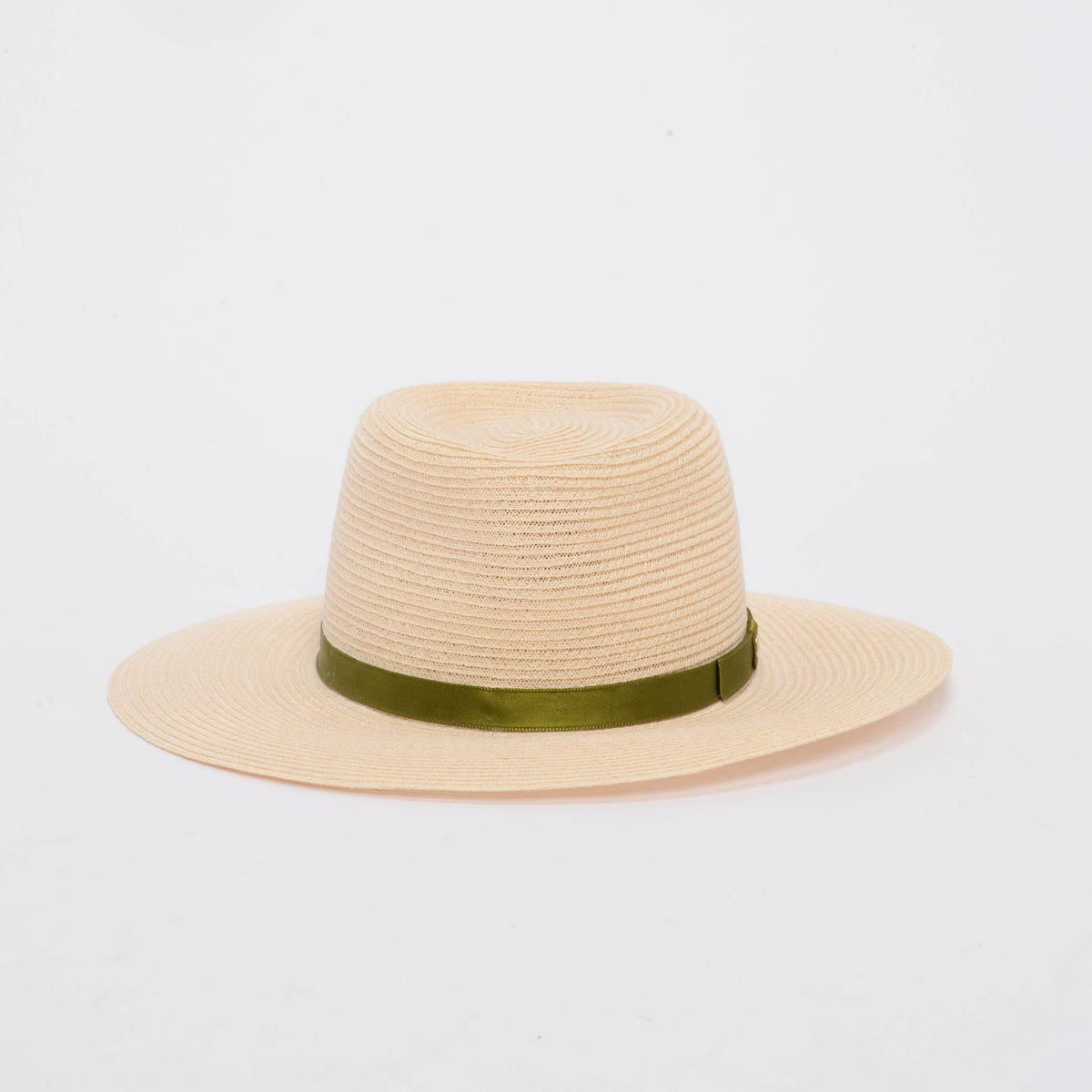 Chanel Ivory Abaca Straw CC Ribbon Panama Hat