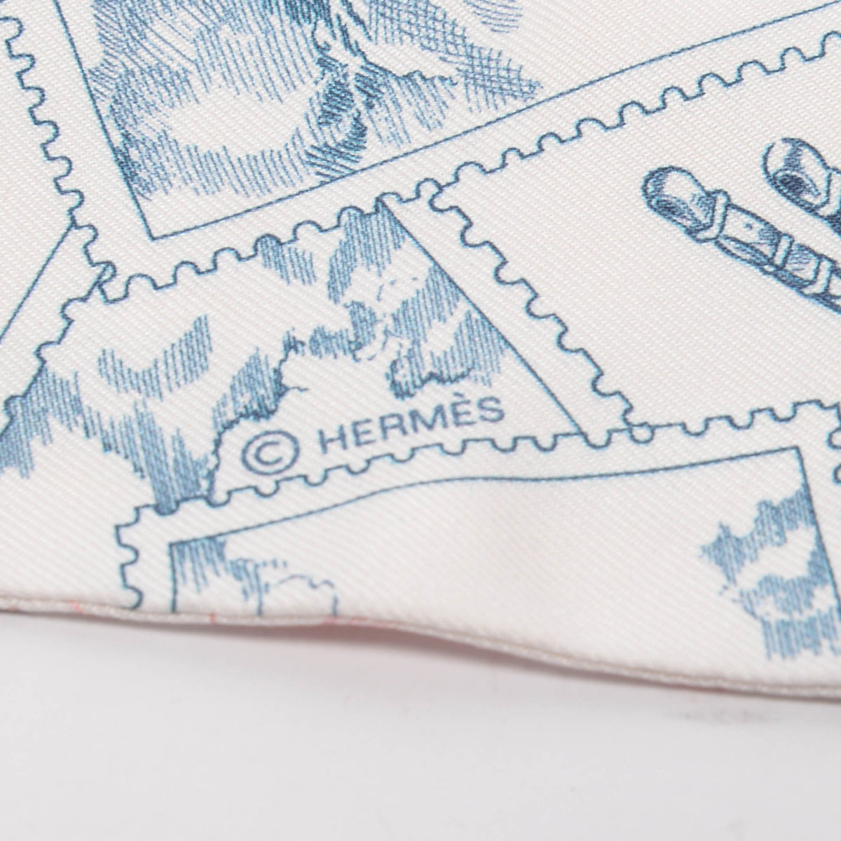 Hermes Bleu Moyen Silk Le Philateliste du Faubourg Twilly