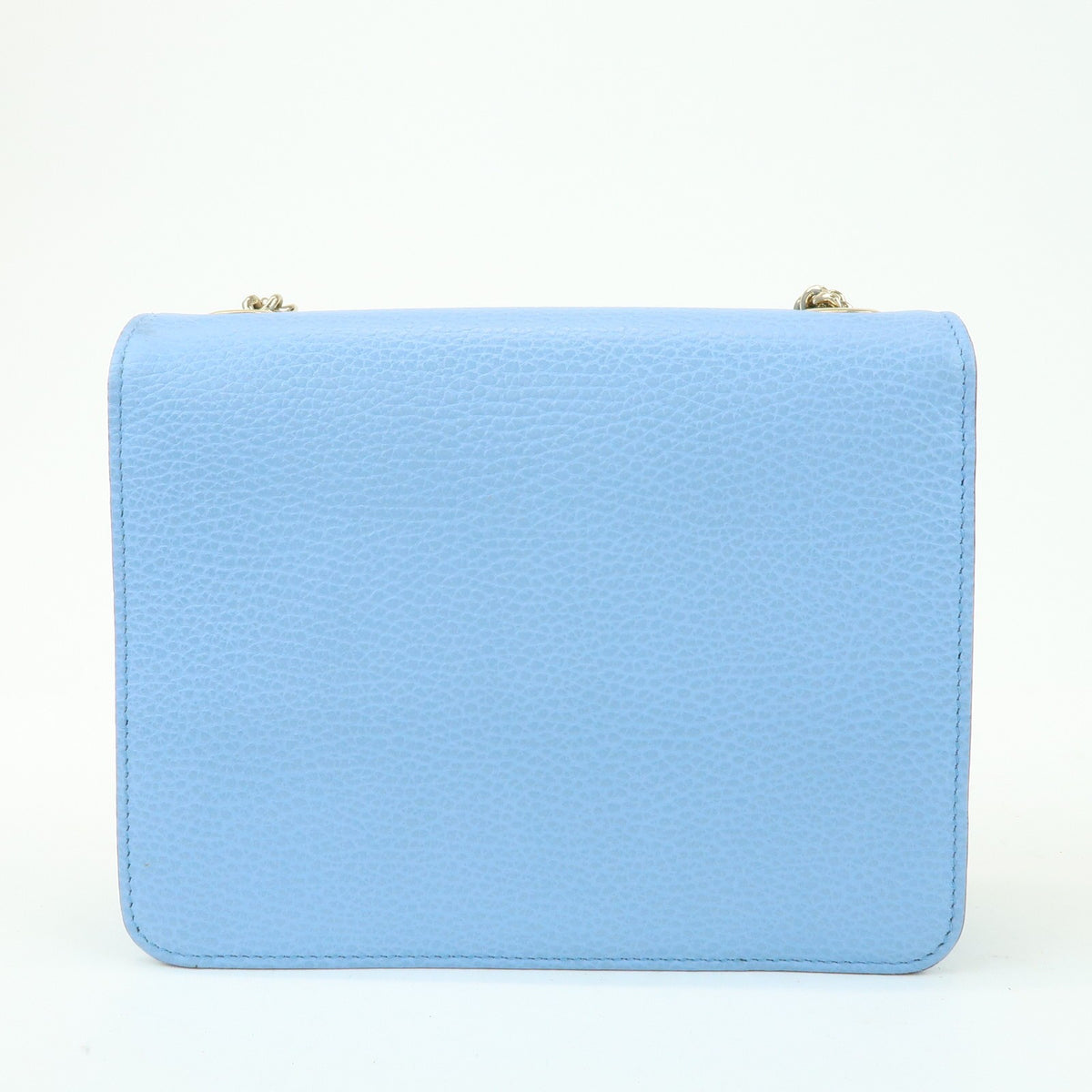 Gucci Light Blue Calfskin Interlocking G Shoulder Bag