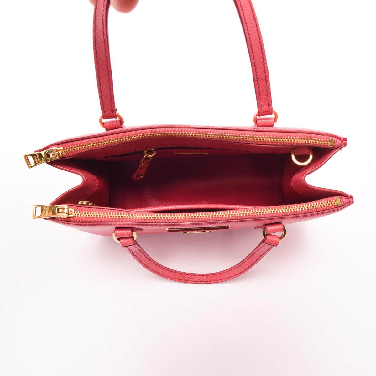 Prada Pink Saffiano Mini Galleria Tote