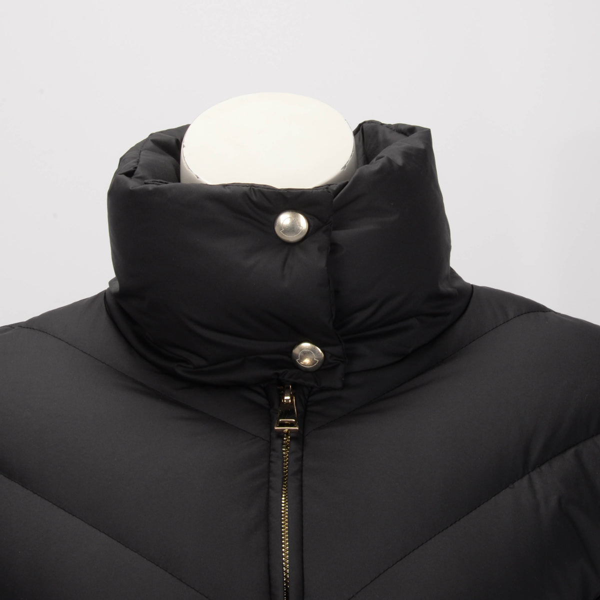 Moncler Black Quilted Down Long Brou Jacket 0