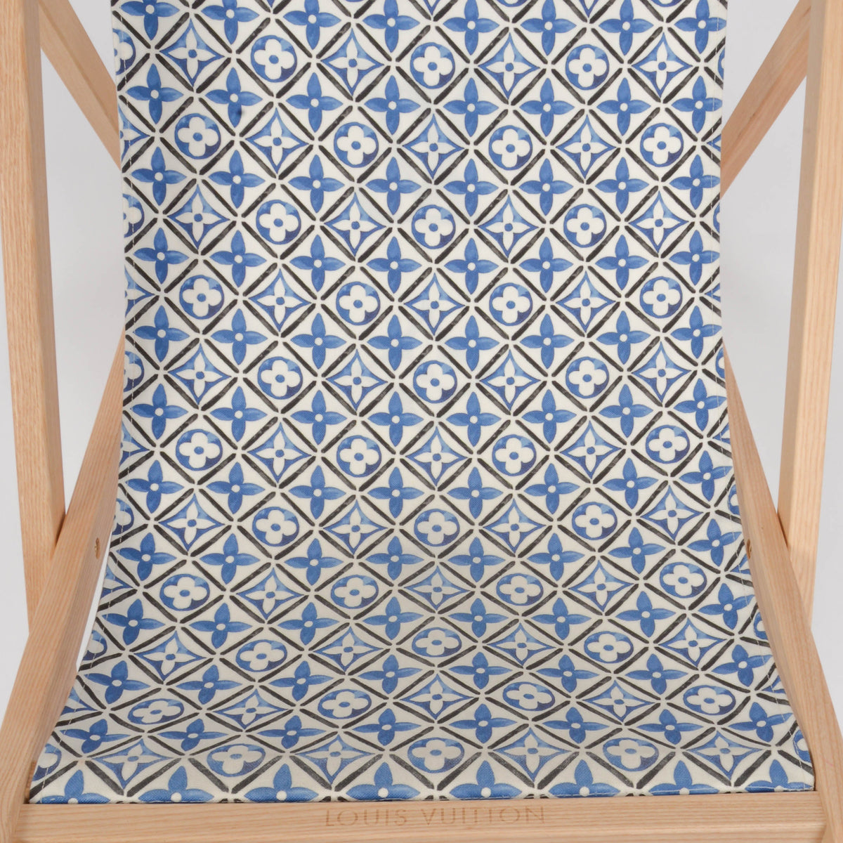 Louis Vuitton Blue Monogram Acrylic Fabric Grace Deckchair