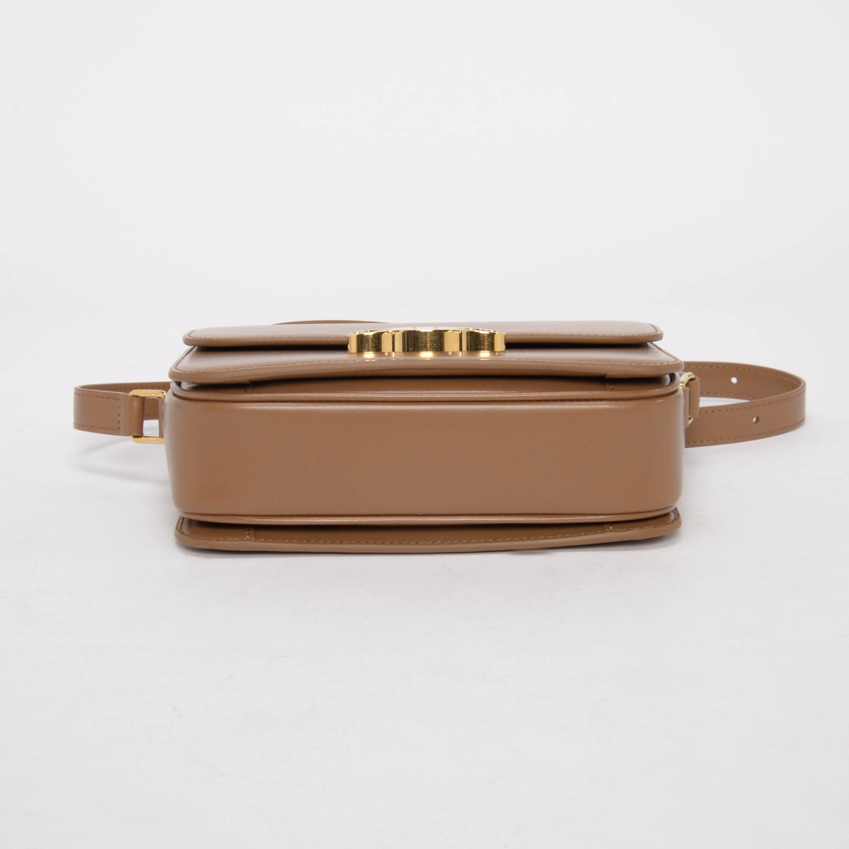 Celine Bronze Calfskin Teen Triomphe Bag