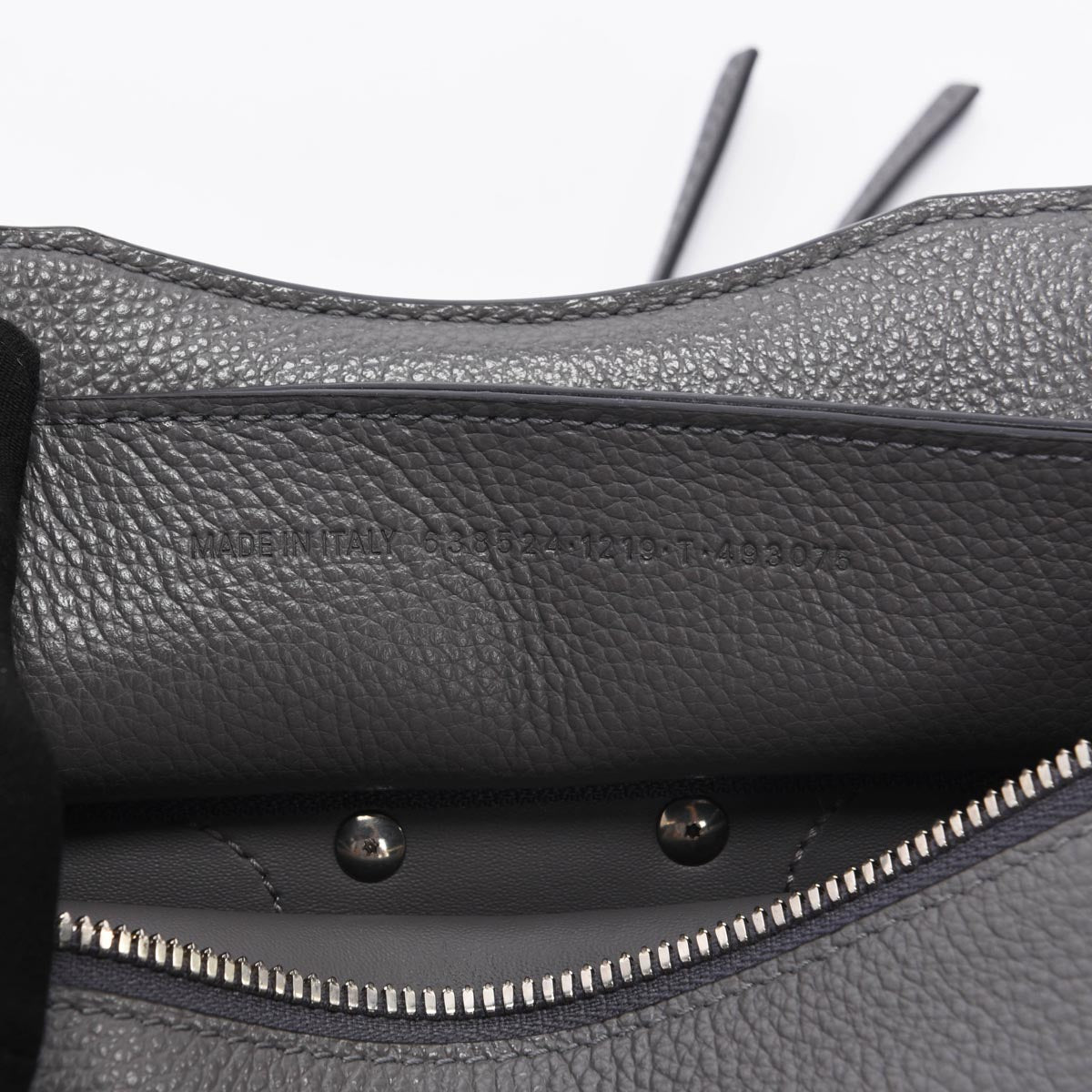 Balenciaga Dark Grey Grained Calfskin Neo Classic Mini City Bag