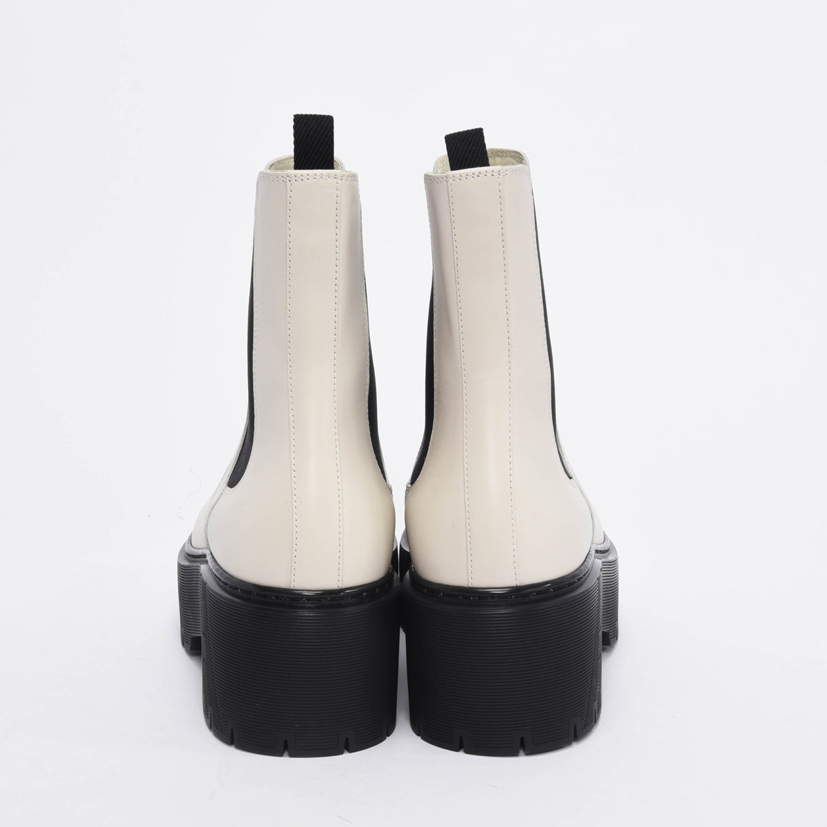 Hermes Beige Glaise Calfskin Harrow Ankle Boots 39