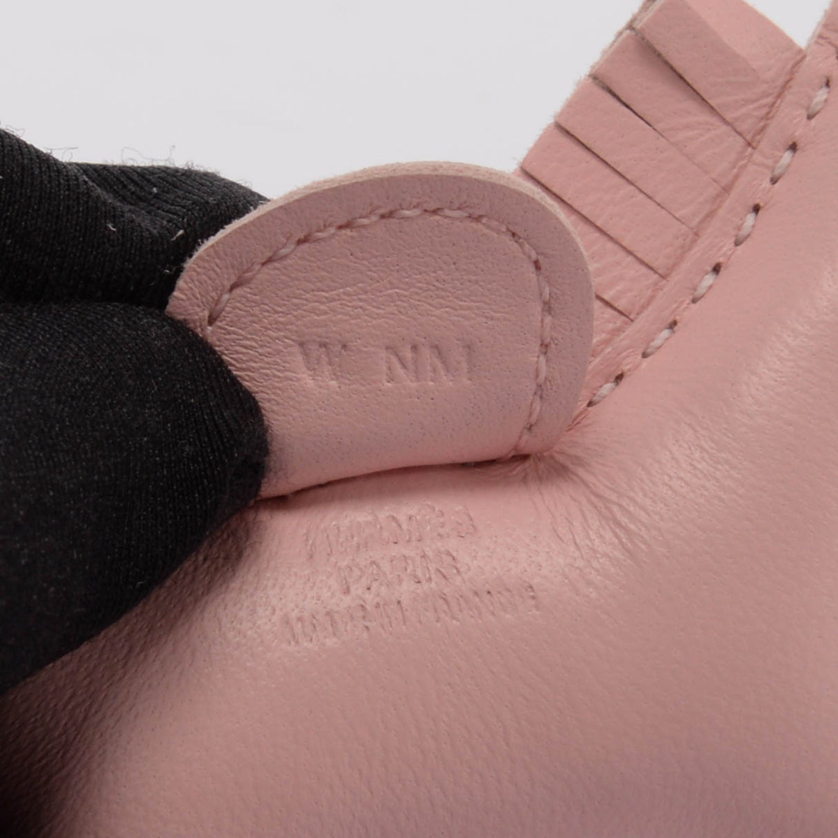 Hermes Rose Sakura Milo Lambskin Rodeo PM Bag Charm