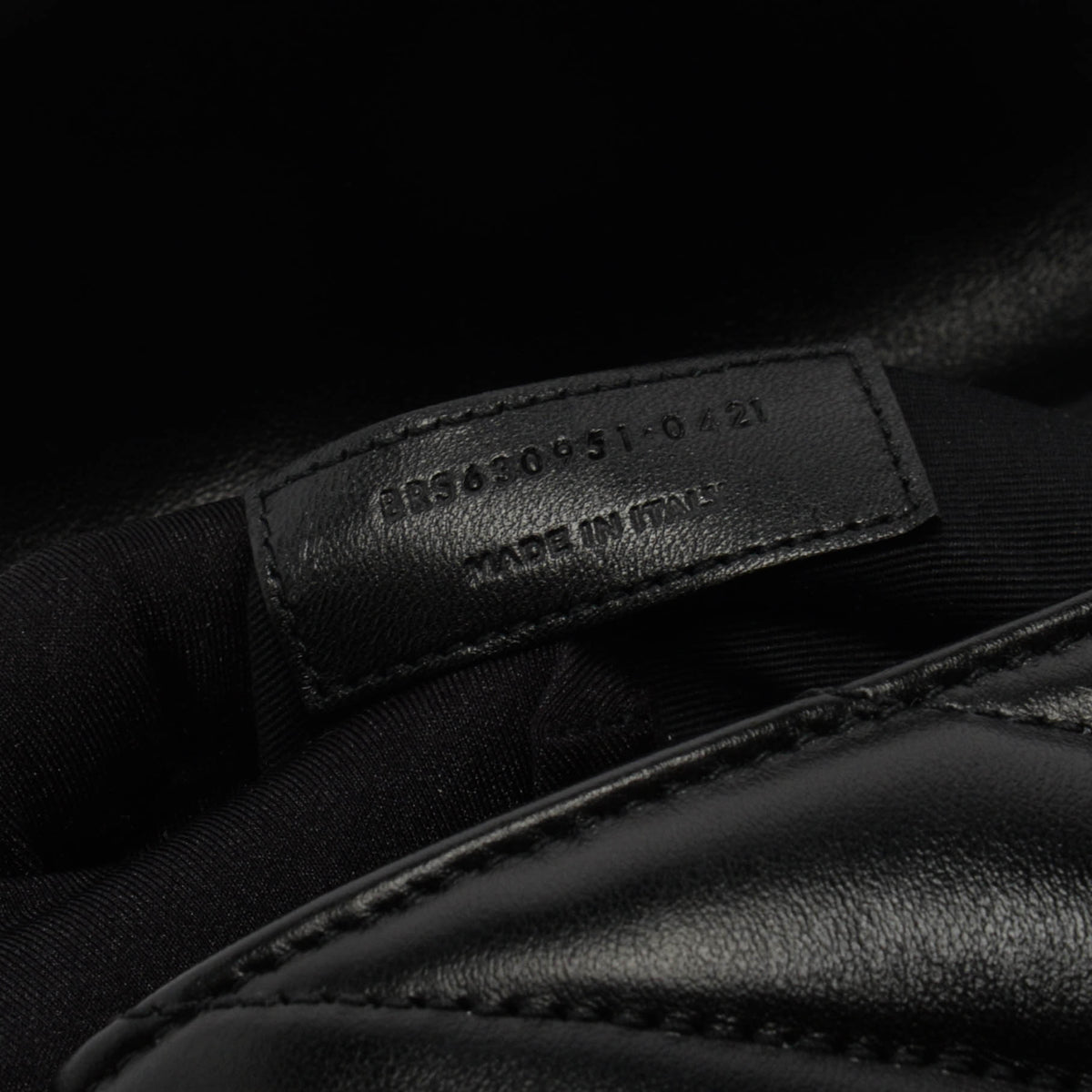 Saint Laurent Black Quilted Calfskin Toy Loulou Bag