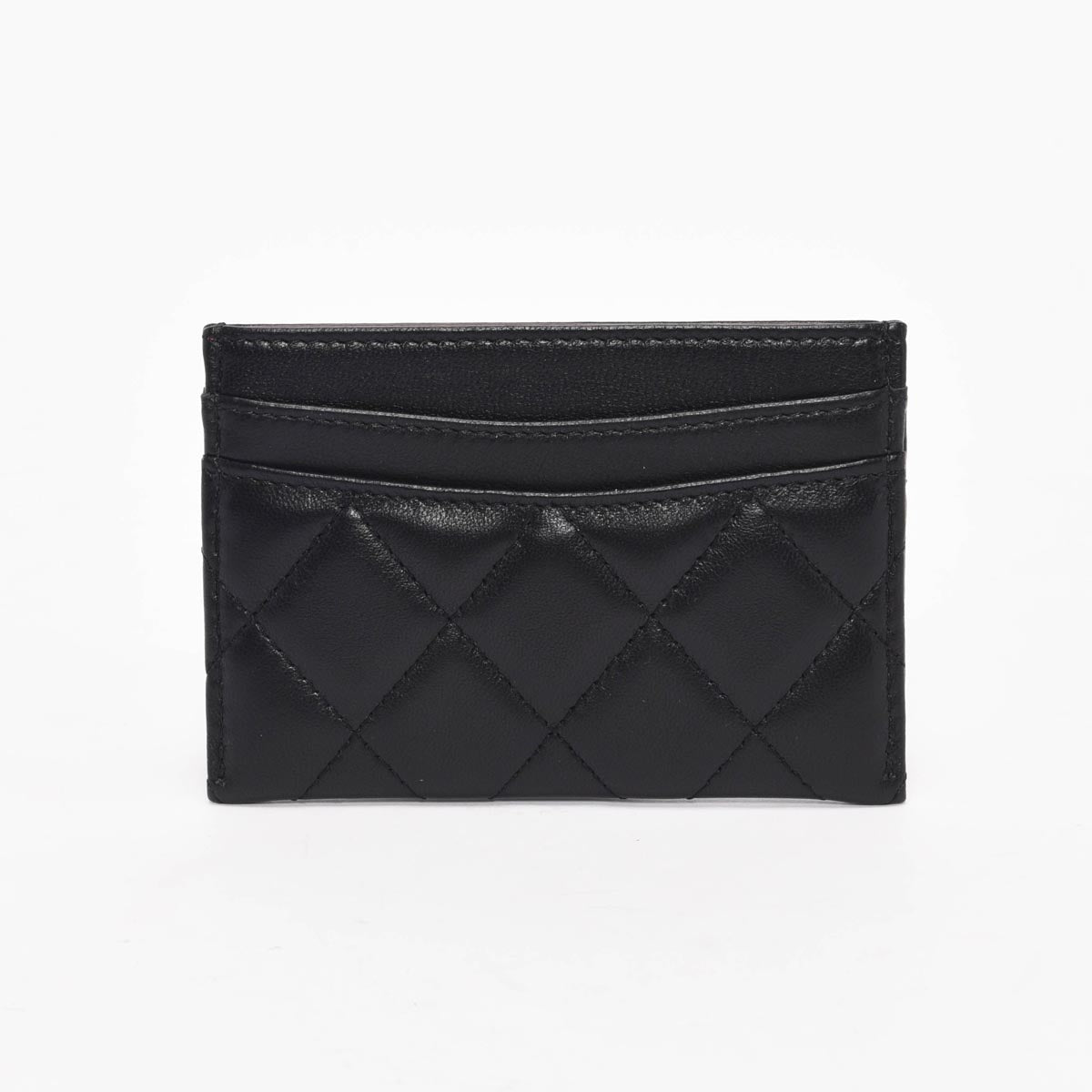 Chanel Black Quilted Lambskin Classic CC Card Holder