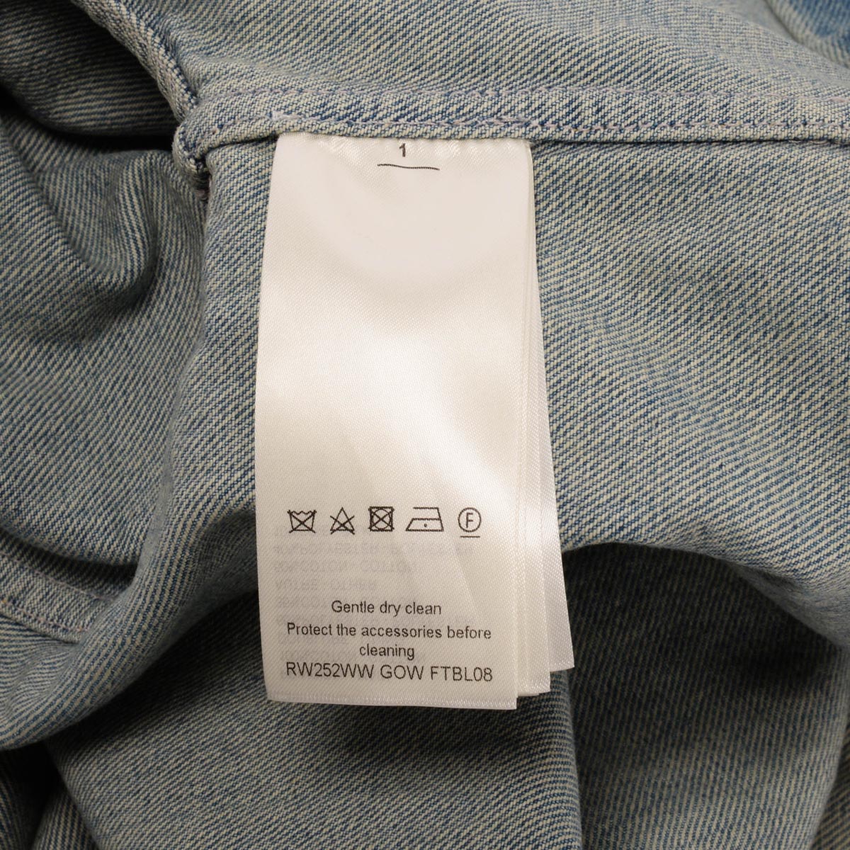 Louis Vuitton Blue Denim Boxy Shirt FR 34