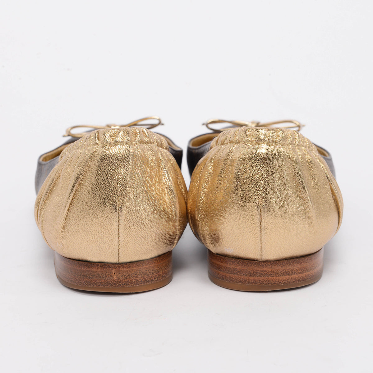 Louis Vuitton Gold Monogram Canvas Joy Ballerina Flats 35.5