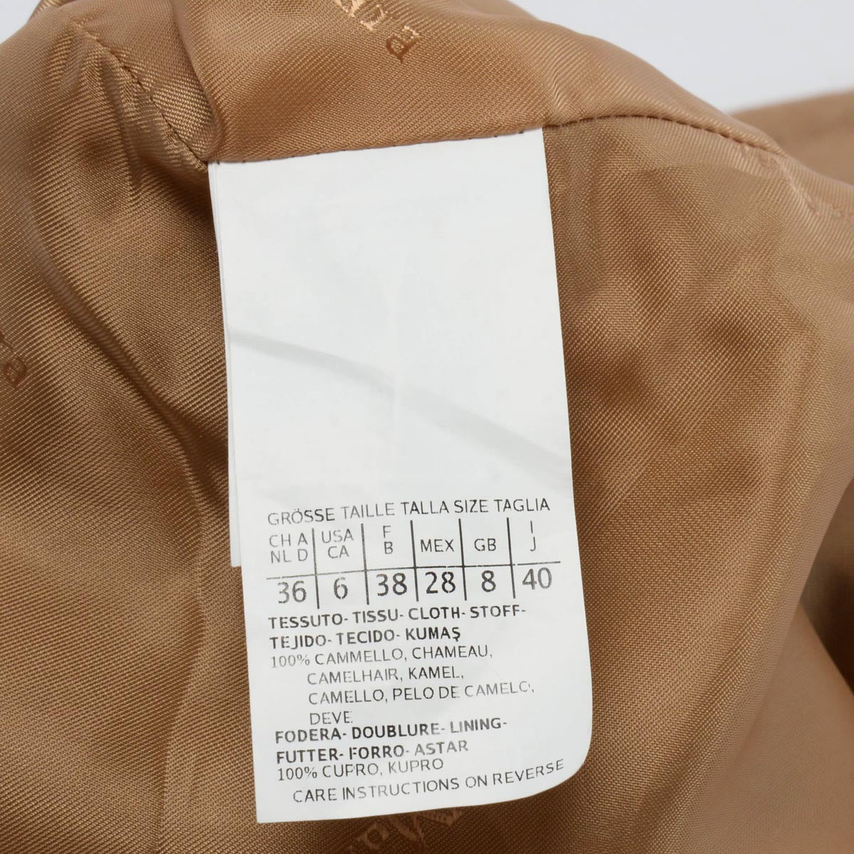 Max Mara Camel Hair Horn Button Short Jacket IT 40