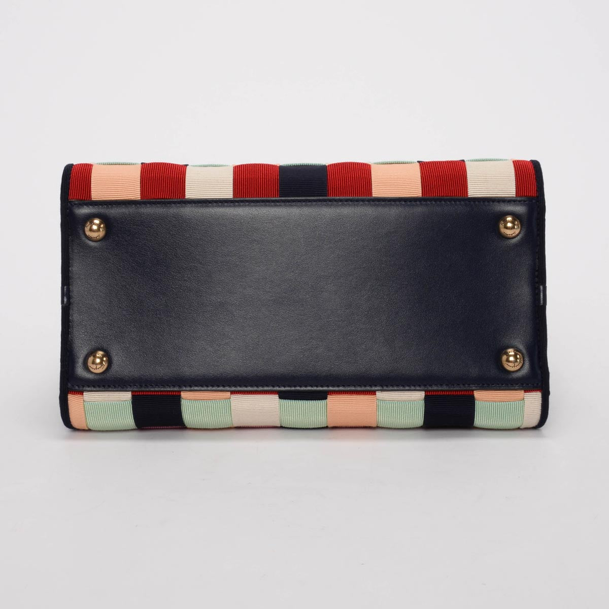 Ferragamo Multi Colour Nylon Vara Bow Tote
