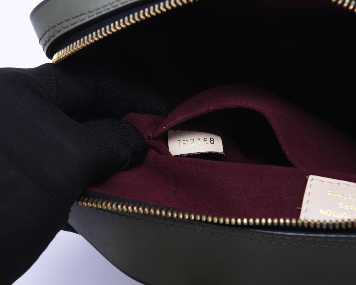 Louis Vuitton Khaki & Burgundy Monogram Canvas Tuileries Bag