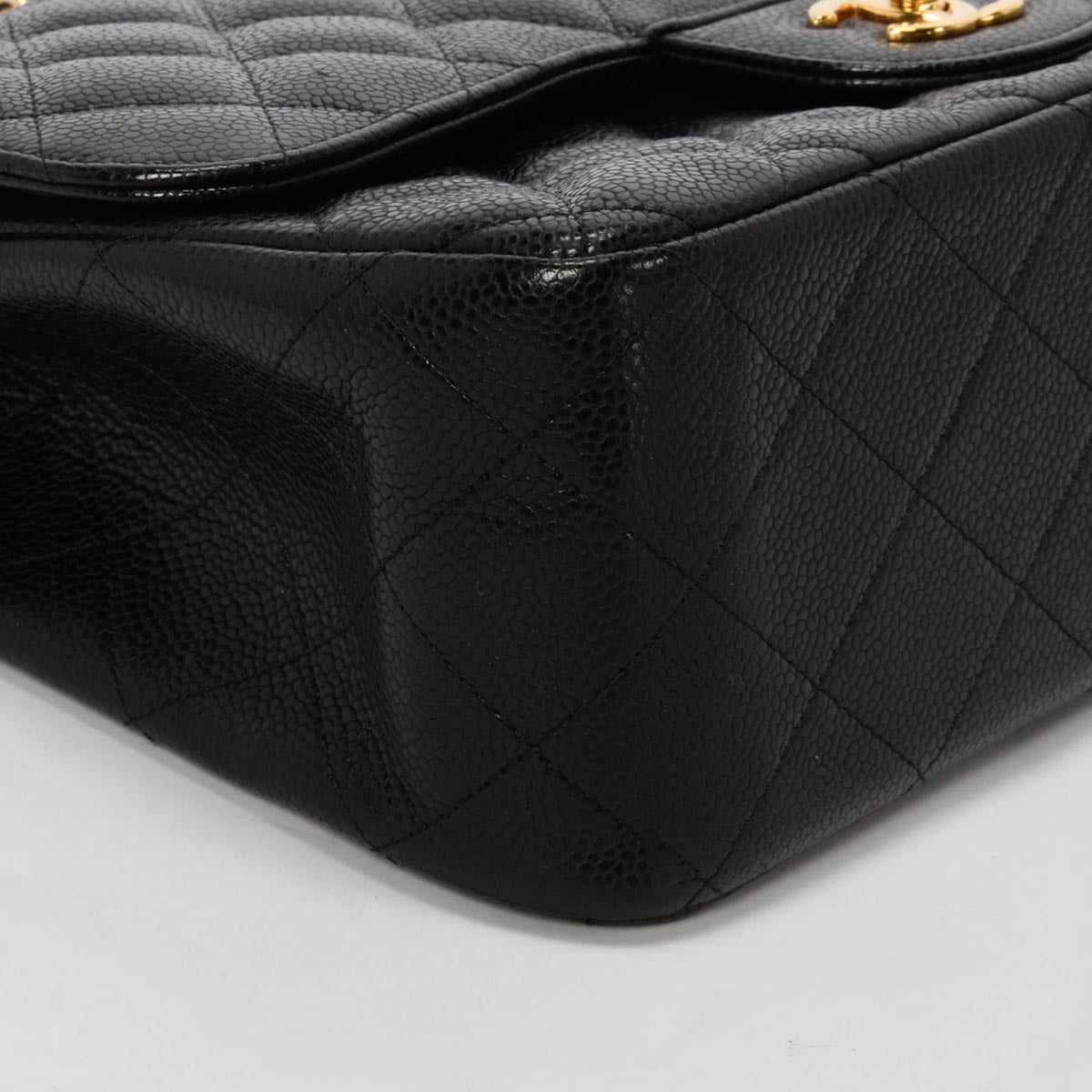 Chanel Black Quilted Caviar Large Classic Flap Bag