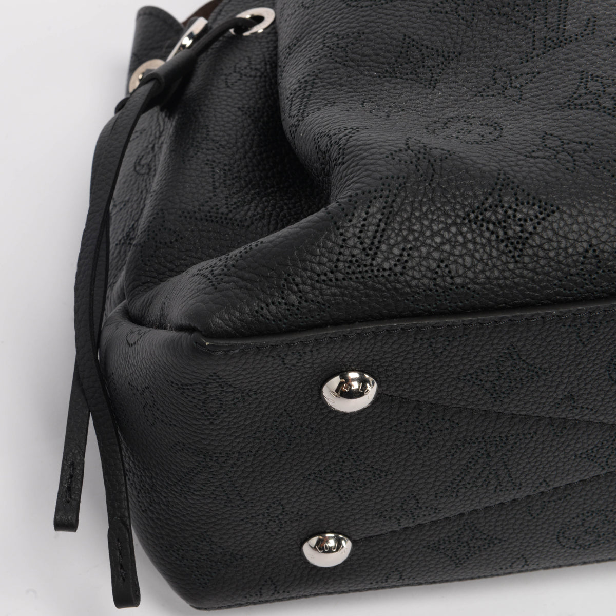 Louis Vuitton Black Mahina Calfskin Bella Tote