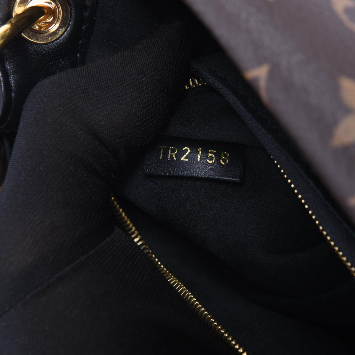 Louis Vuitton Black & Monogram Grained Calfskin Double V Bag