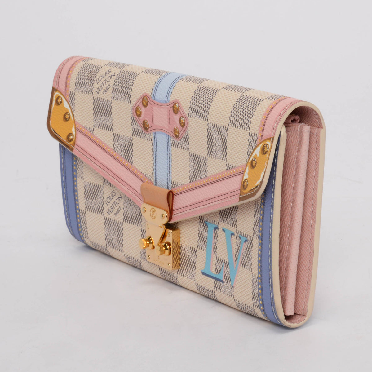 Louis Vuitton Damier Azur Summer Trunks Sarah Wallet
