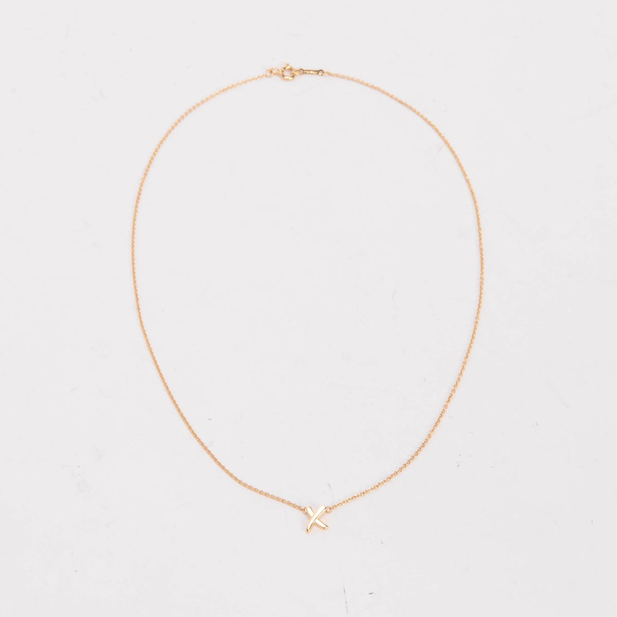 Tiffany & Co 18k Yellow Gold Paloma's Grafitti X Necklace