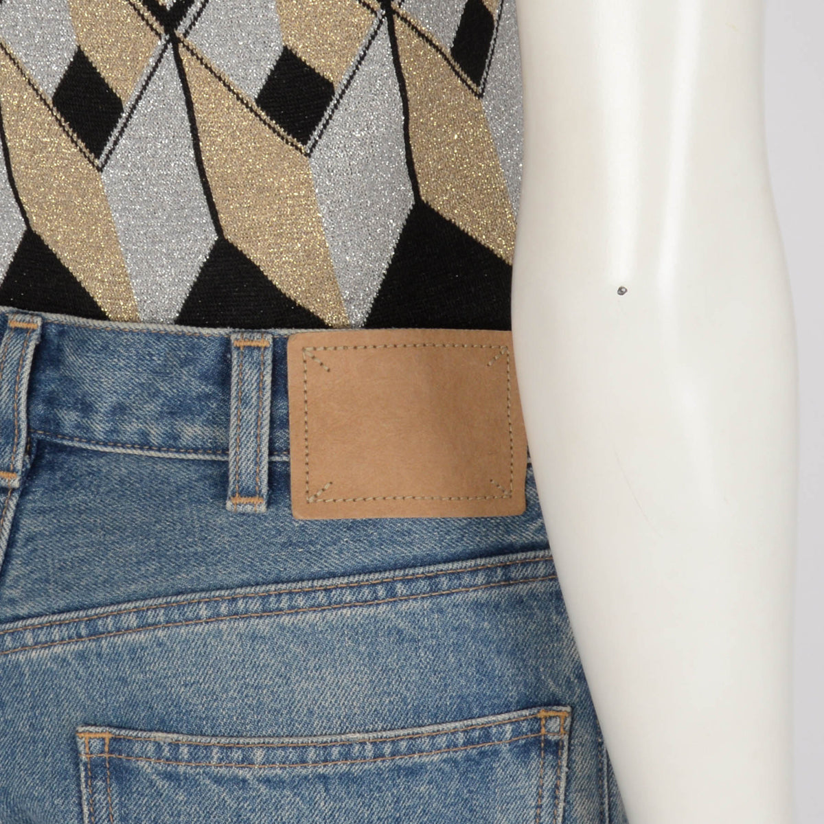 Celine Steel Blue Denim Flared Surf Jeans 28