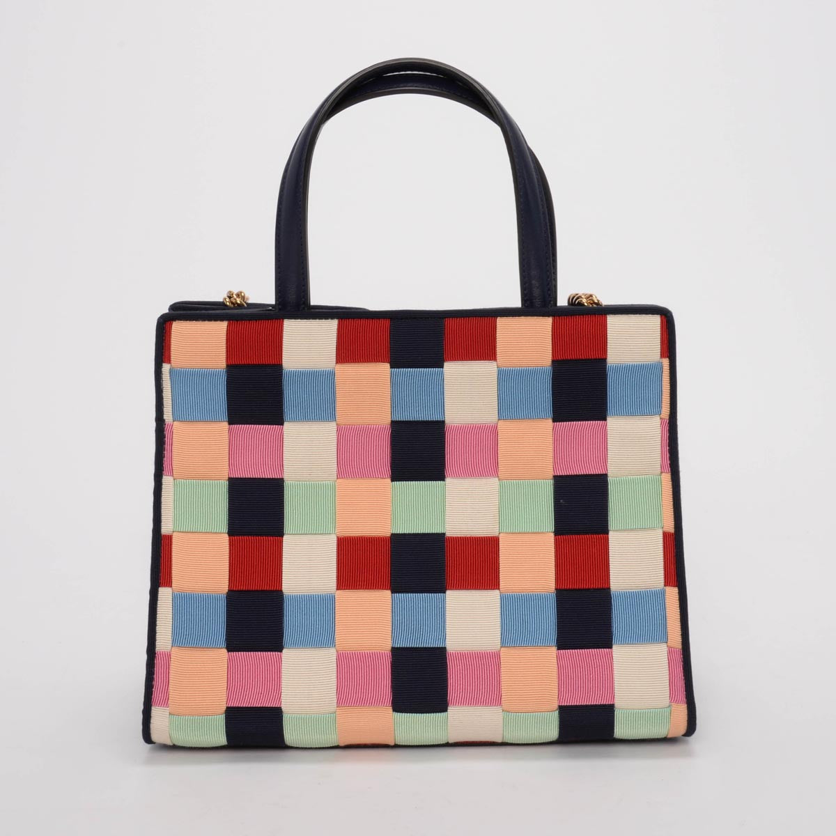 Ferragamo Multi Colour Nylon Vara Bow Tote