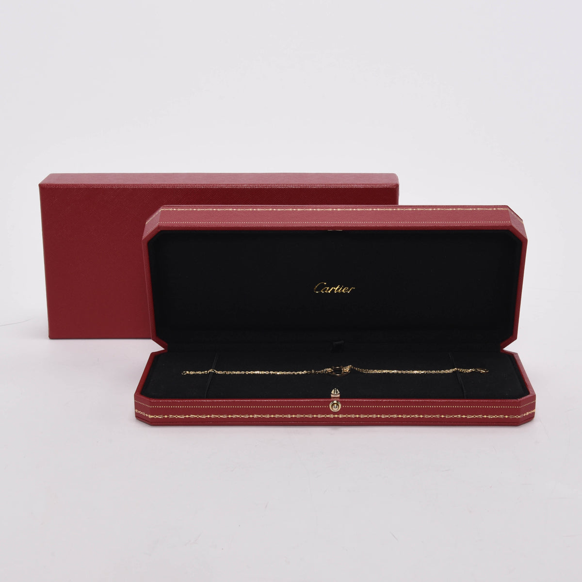 Cartier 18k Yellow Gold & Diamonds Love Bracelet on Chain