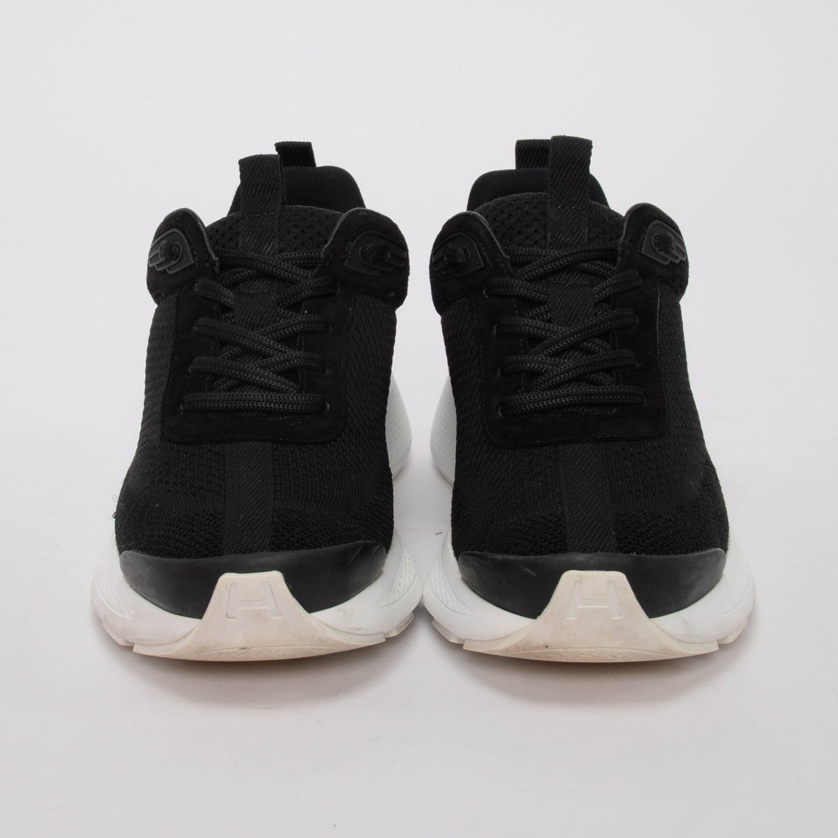 Hermes Black Technical Knit Heros Sneakers 37