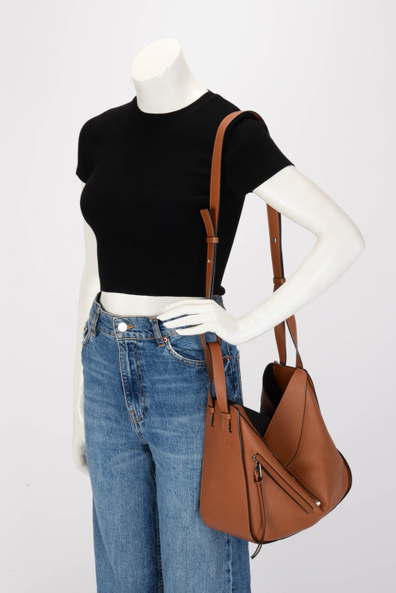 Loewe Tan Calfskin Small Hammock Tote