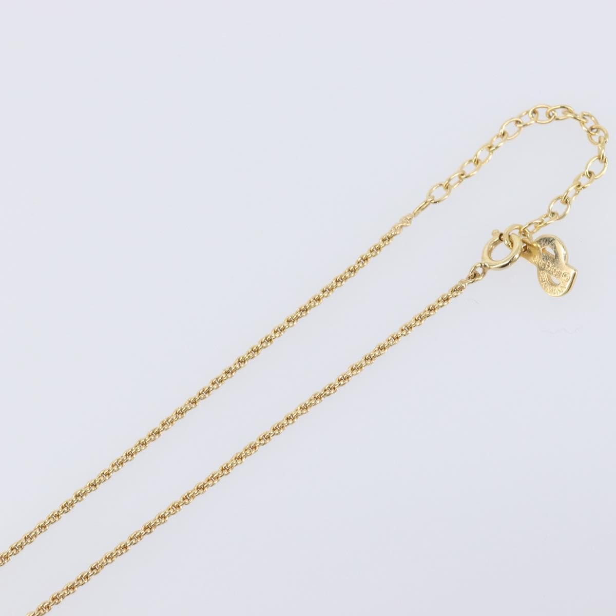 Dior Vintage Gold Tone Crystal Pendant