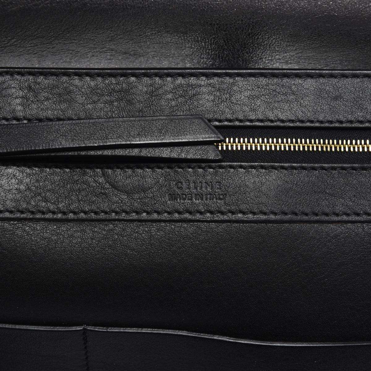 Celine Black Smooth Calf Vertical Cabas Tote