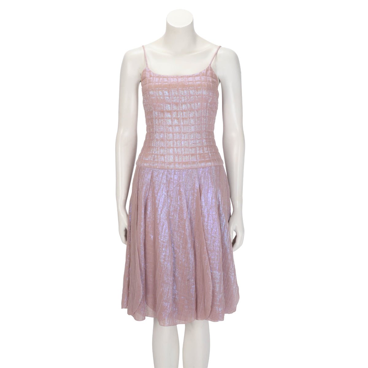 Chanel Pink Iridescent Petal Skirt Dress