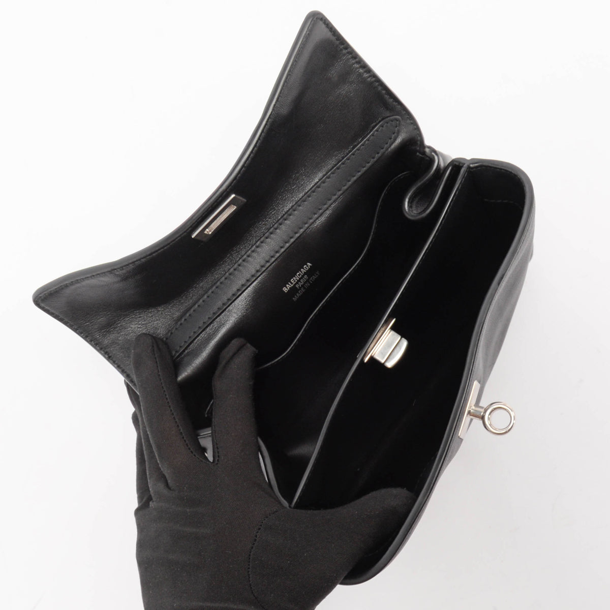 Balenciaga Black Calfskin Mini Rodeo Bag