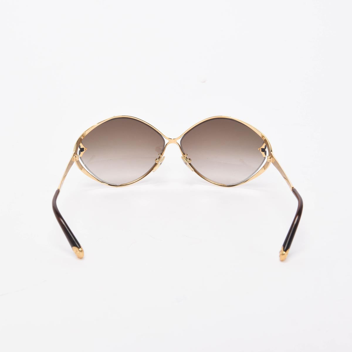 Louis Vuitton Gold Tone Metal Frame Laurel Sunglasses