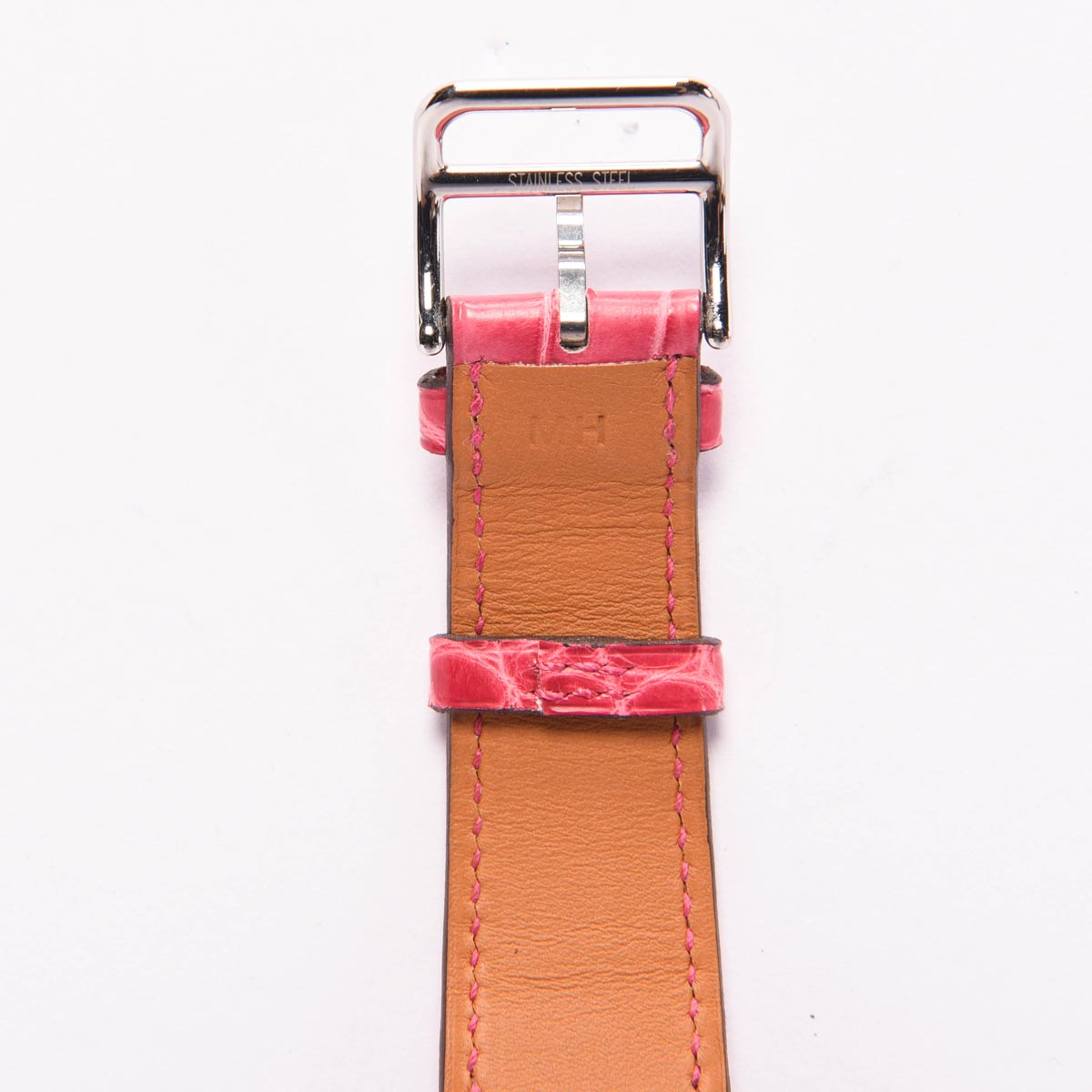 Hermes Stainless Steel & Diamond Arceau Petite Lune Watch