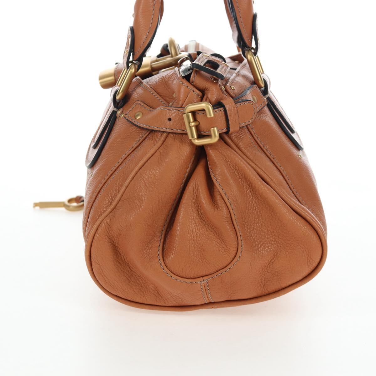 Chloe Cognac Leather Medium Paddington Bag