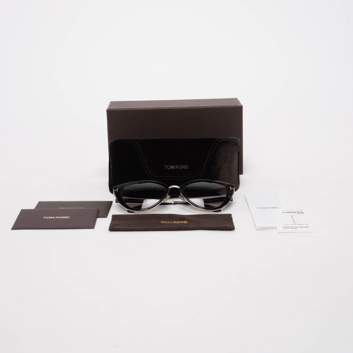Tom Ford Black Anjelica Sunglasses
