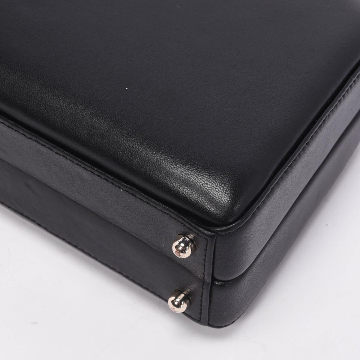 Simone Rocha Black Lambskin Mini Handheld Case With Pearl Strap