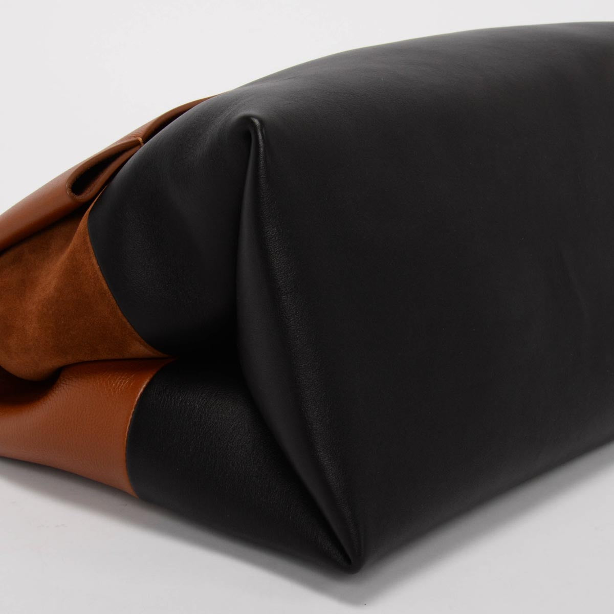 Celine Tan & Black Calfskin All Soft Shoulder Bag